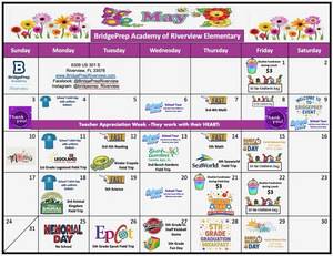 ✨May 2026 Activity Calendar ✨