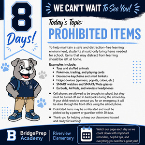 8 Days Until the First Day of School! 