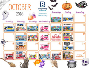 ✨October 2026 Activity Calendar ✨